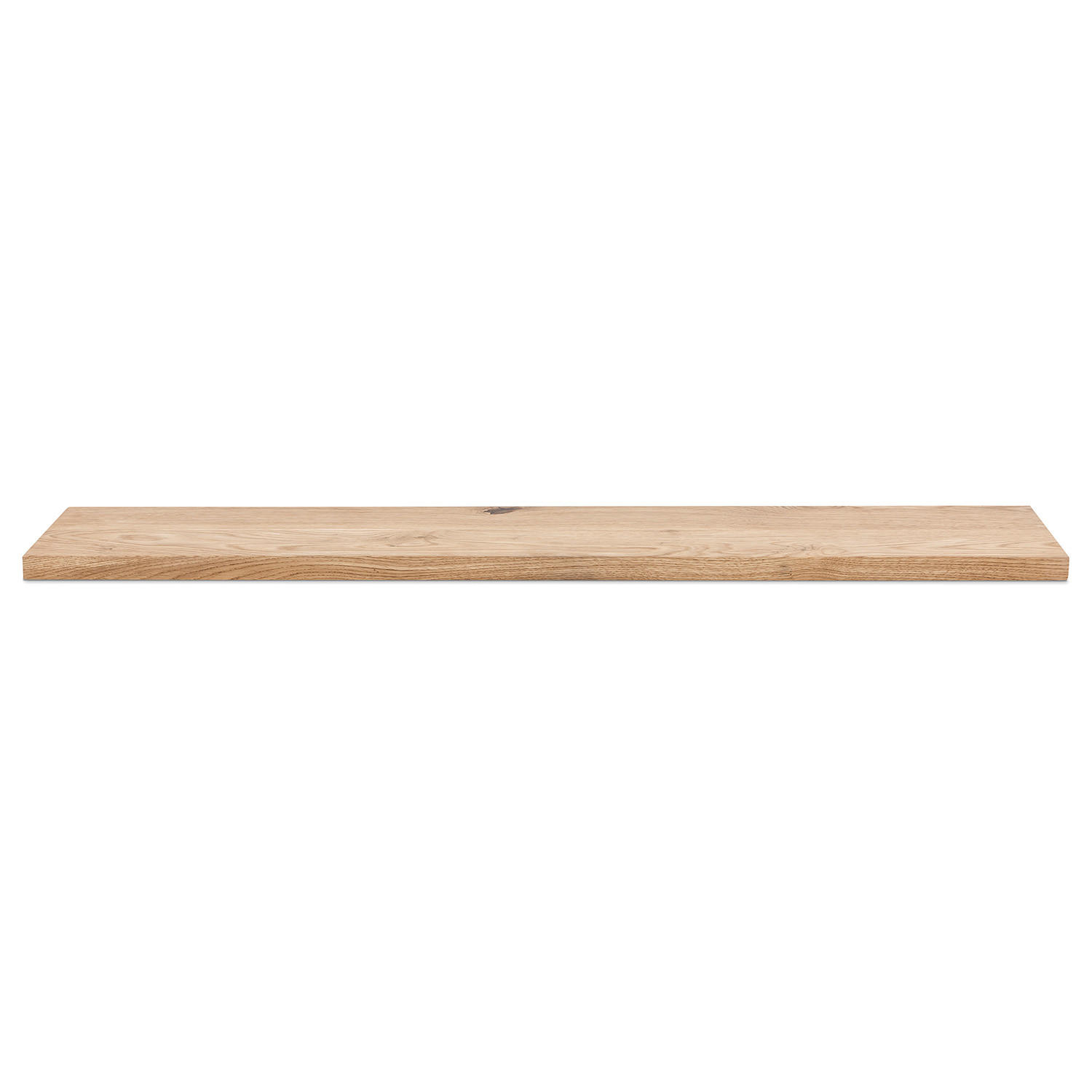 WANDBOARD - Eiche massiv - Braun, Holz (110/3/20cm) - home24