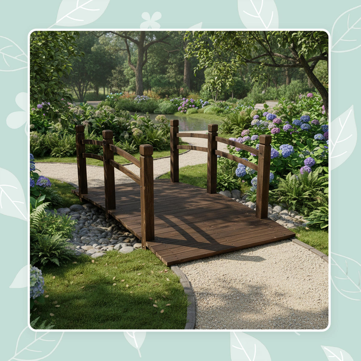 MOST-ZÁHRADY - hnedá, drevo (75/171.5/58cm) - Relaxdays