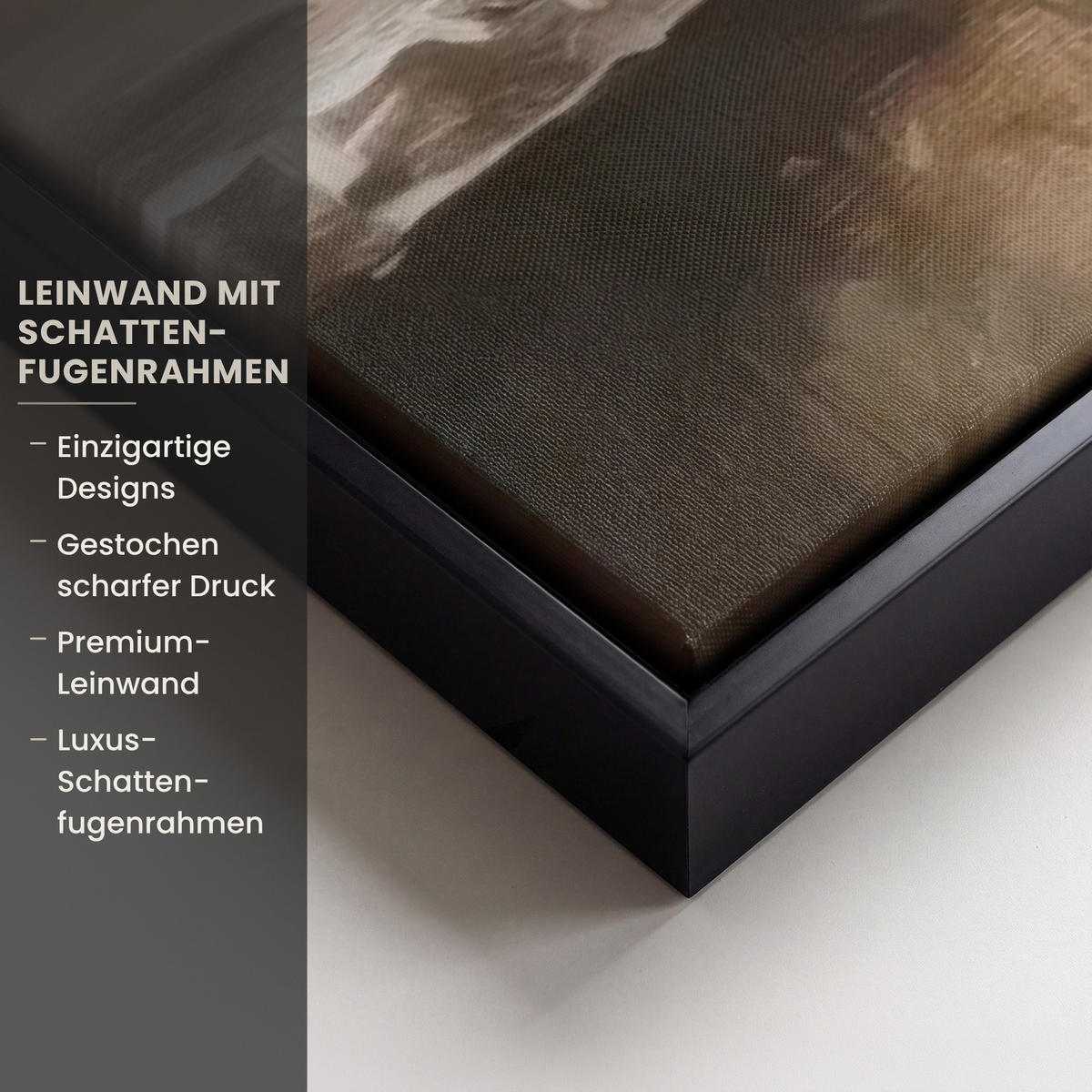 LEINWAND Bilder mit Rahmen - Obst - Kräuter - Ländlich - 90x60 - Naturfarben, Textil (90/60cm) - MuchoWow