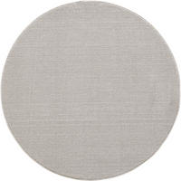 TEPPICH Kurzflor Flachgewebe Uni-Design Polypropylen Wohnzimmer Creme Rund 160x160 - Creme, Textil (160/160cm) - KADIMA DESIGN