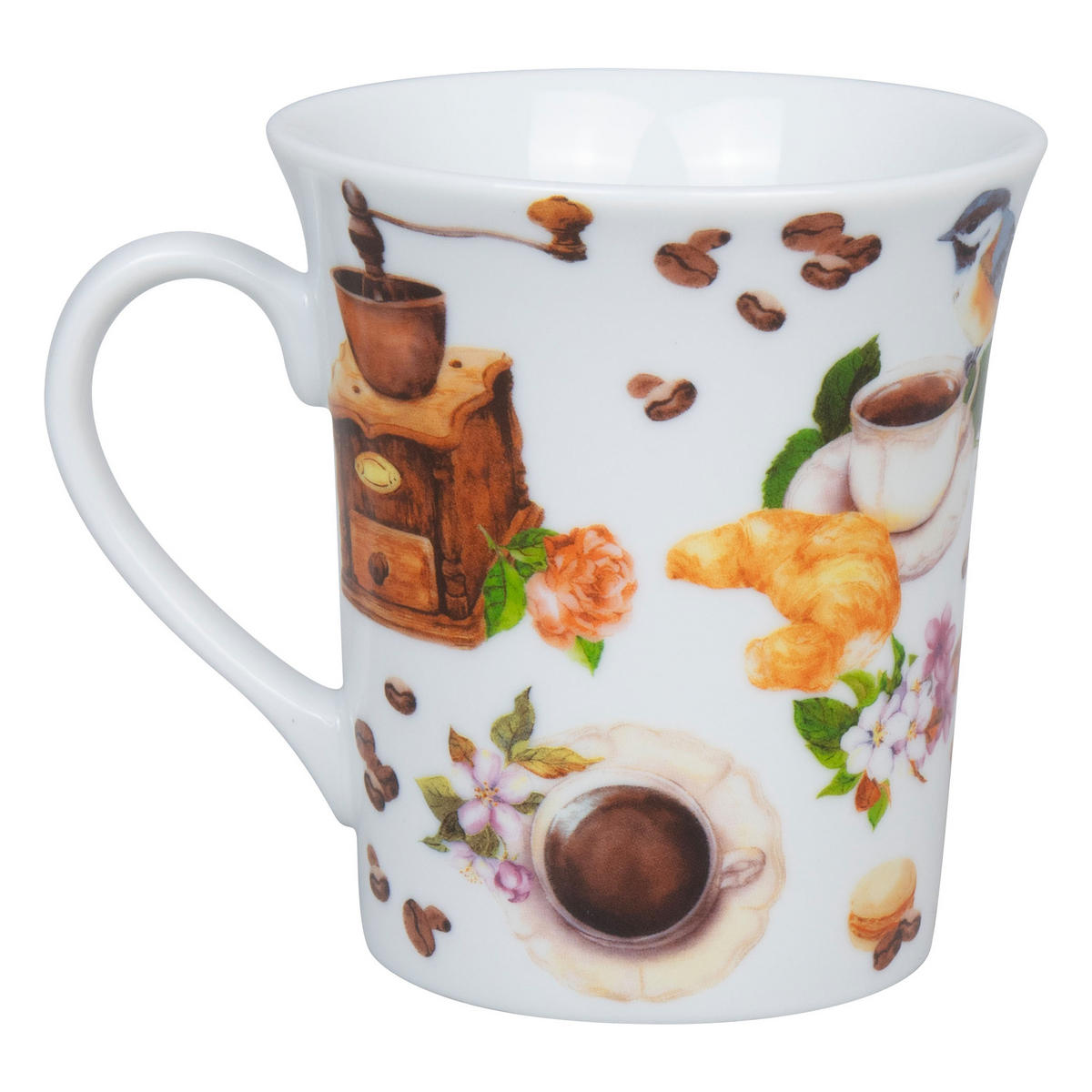 KAFFEEBECHER Coffee Birds - Naturfarben, Keramik (0.41L) - Könitz