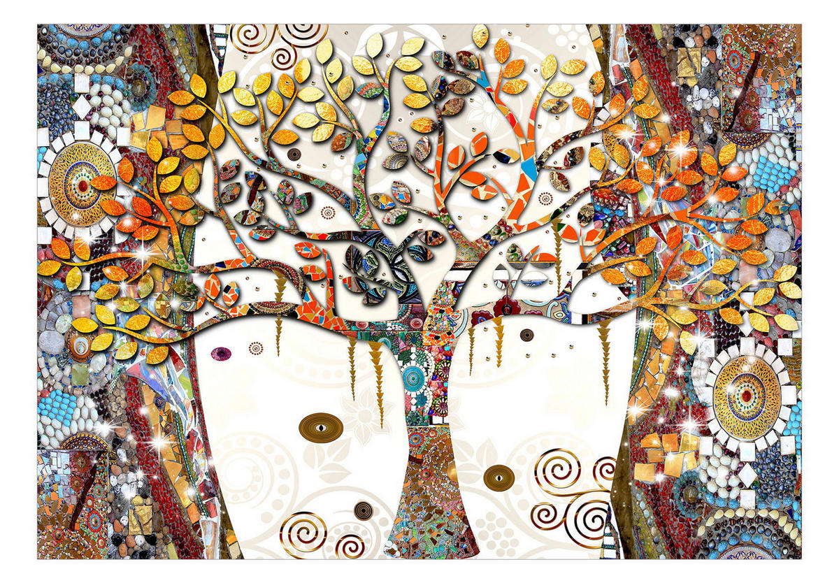 SELBSTKLEBENDE FOTOTAPETE Bunt 98/70 cm - Multicolor, Kunststoff/Textil (98/1cm) - KUNSTLOFT