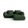 SOFA modular Bloom aus strukturiertem Stoff moosgrün 3 Sitzplätze - Salbeigrün, Textil (216/232cm) - Micadoni
