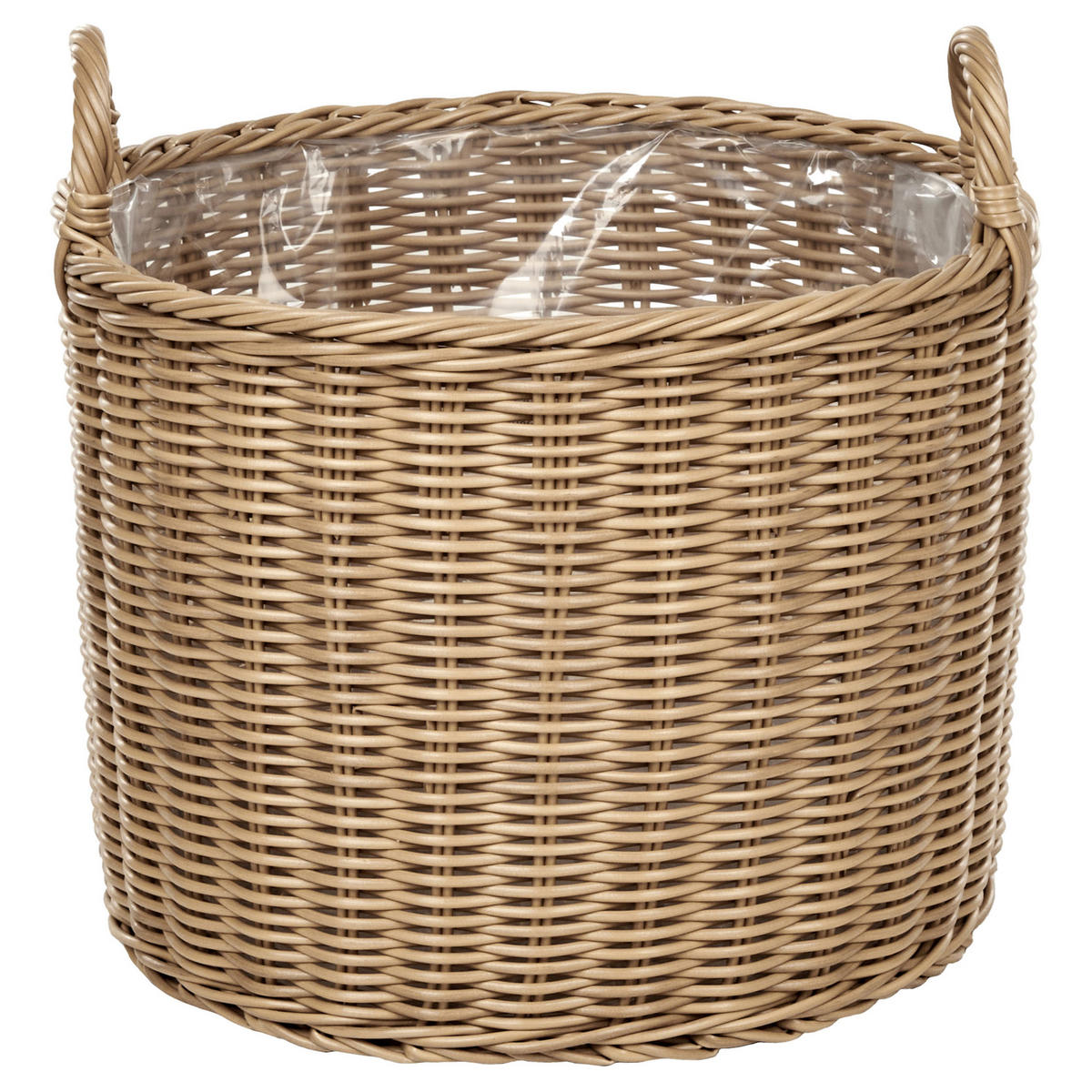 BLUMENKORB Naturfarben Pendula - Naturfarben, Kunststoff (29cm) - Beliani