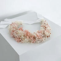 HAARKRANZ Trockenblumen rosa - rosa - Rosa, Naturmaterialien (30cm) - Lykke & You