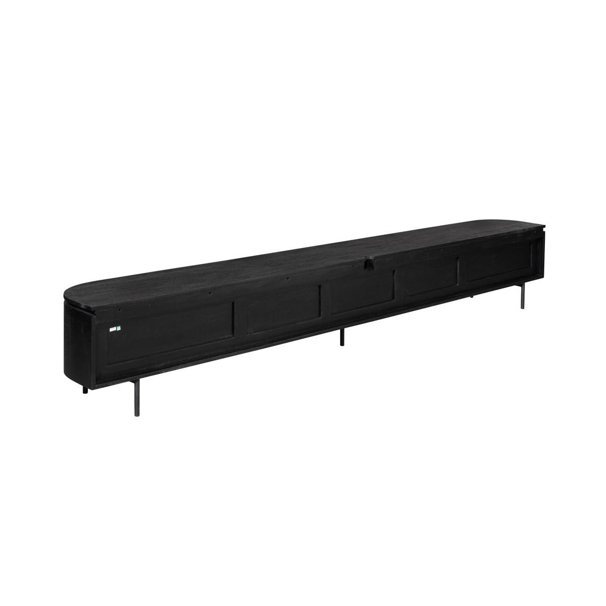 TV-MÖBEL Excellent Schwarz 35/280/30 cm - Schwarz, Holz (280/30/35cm) - Starfurn