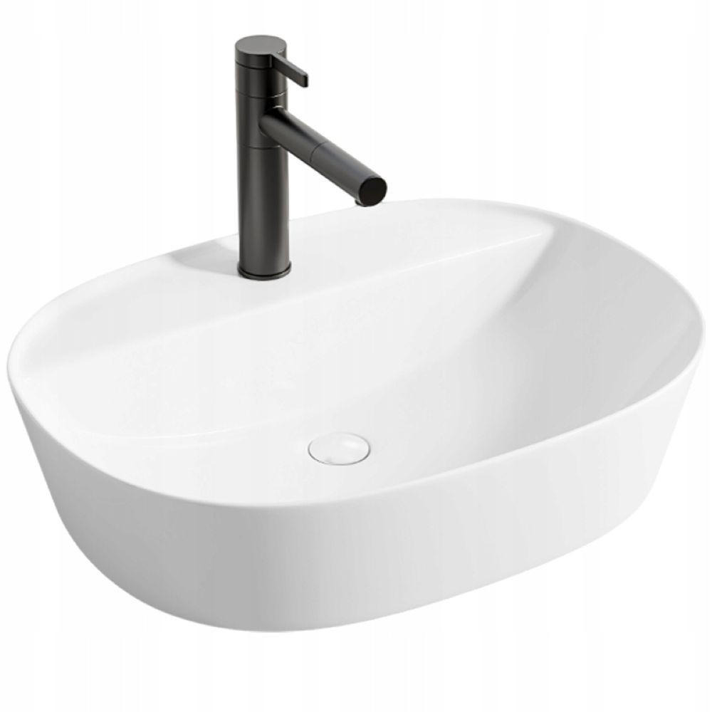 WASCHBECKEN, weiß 50/38/12 cm - Weiß, Keramik (50/12/38cm)