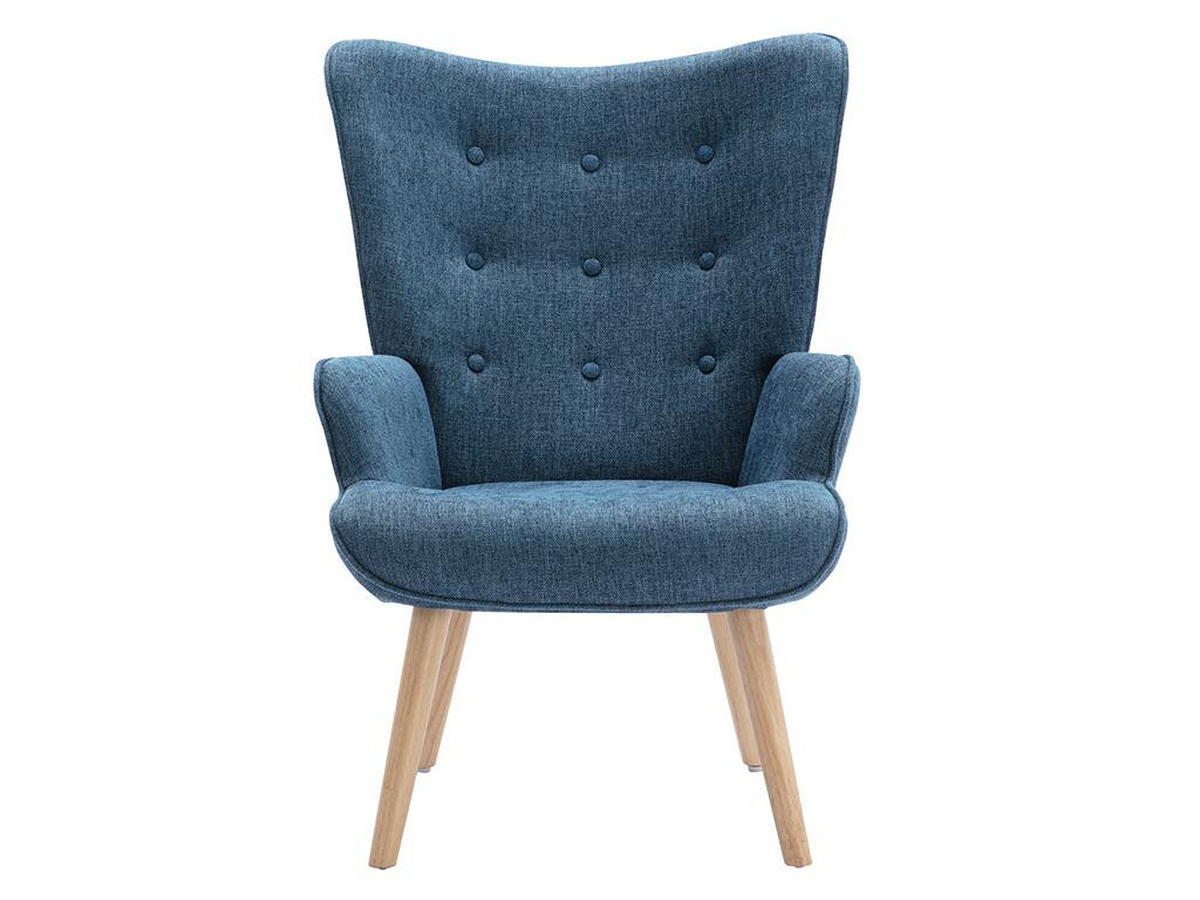 SESSEL - Stoff - Blau - VATELY - Blau, Textil (78/95.5/69cm) - Vente-Unique