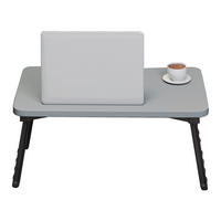 LAPTOPTISCH Holbæk - Grau, Holzwerkstoff/Kunststoff (35/59/24cm) - [en.casa]