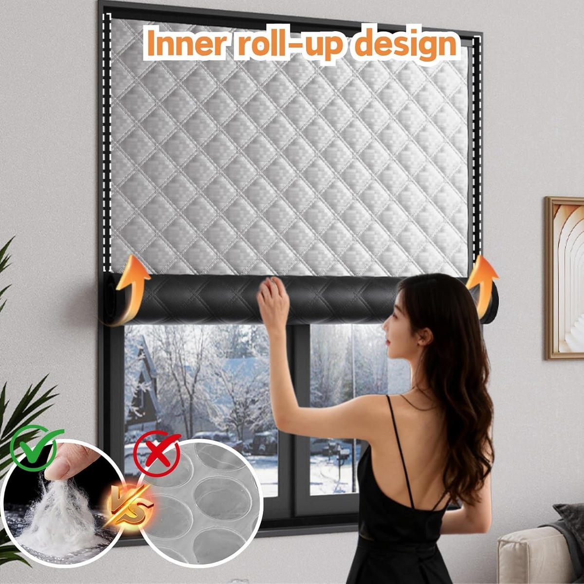 VORHÄNGE – Wärmedämmung/Lichtundurchlässigkeit/Schalldämmung – 100 cm breit x 100 cm hoch - Silberfarben, Textil (100/100/100cm)