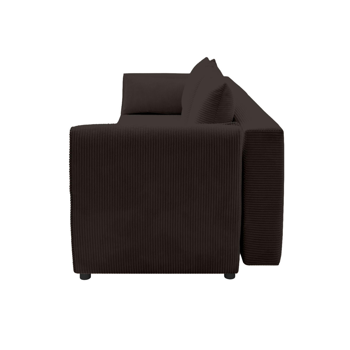 SOFA GRABO mit Schlaffunktion, Braun - Braun, Textil (260/75/145cm) - Fedve