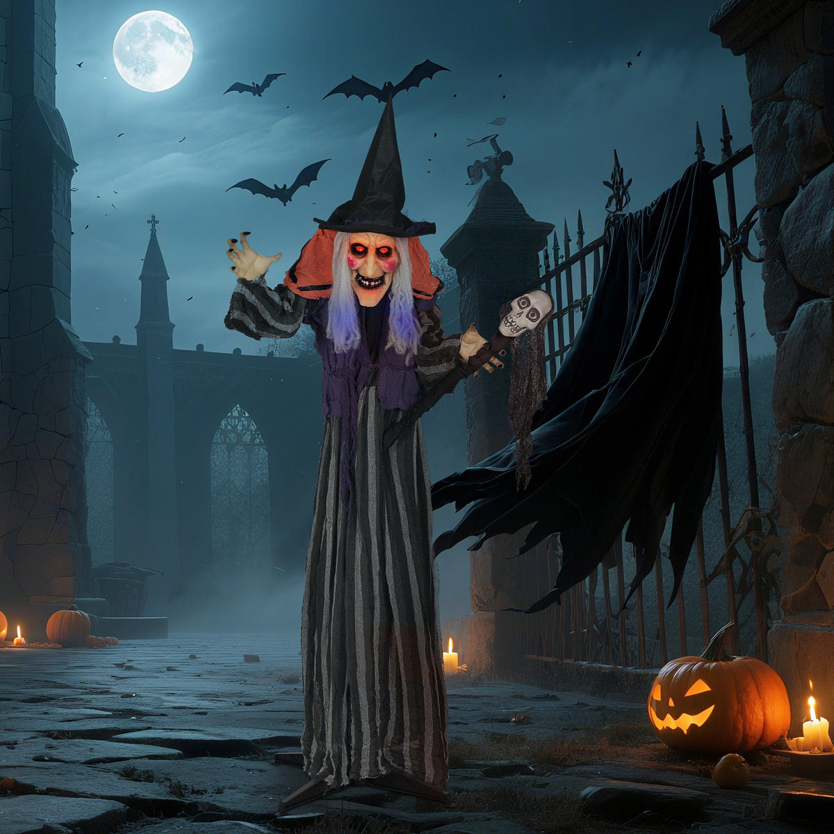 HALLOWEEN-DEKORATION Orange 70.0/20.0/160.0cm - Orange, Metall (20/160/70cm)
