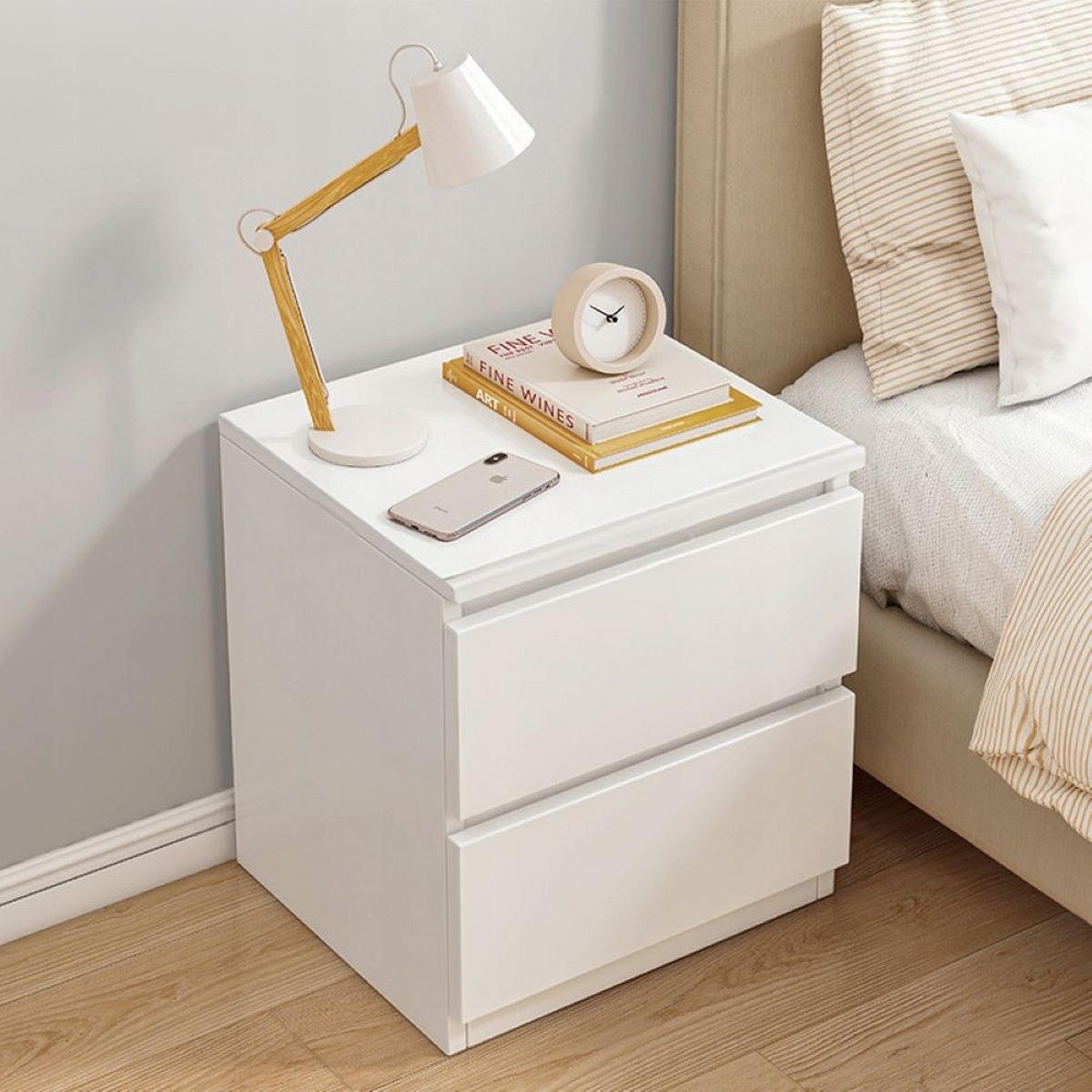 NACHTTISCH, weiß 41/30/32 cm - Weiß, Holzwerkstoff (41/30/32cm) - Rexo