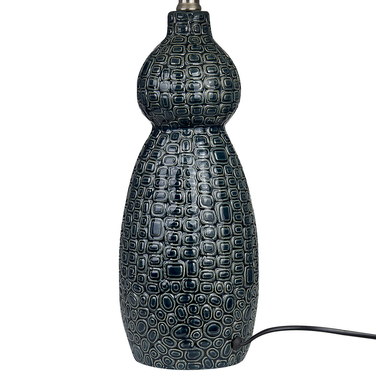 TISCHLAMPE Matina 40/40/60 cm - Blau, Keramik (40/40/60cm) - Beliani