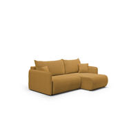 ECKSOFA Calgary - Gelb, Holzwerkstoff/Textil (207/148cm) - Fun Möbel