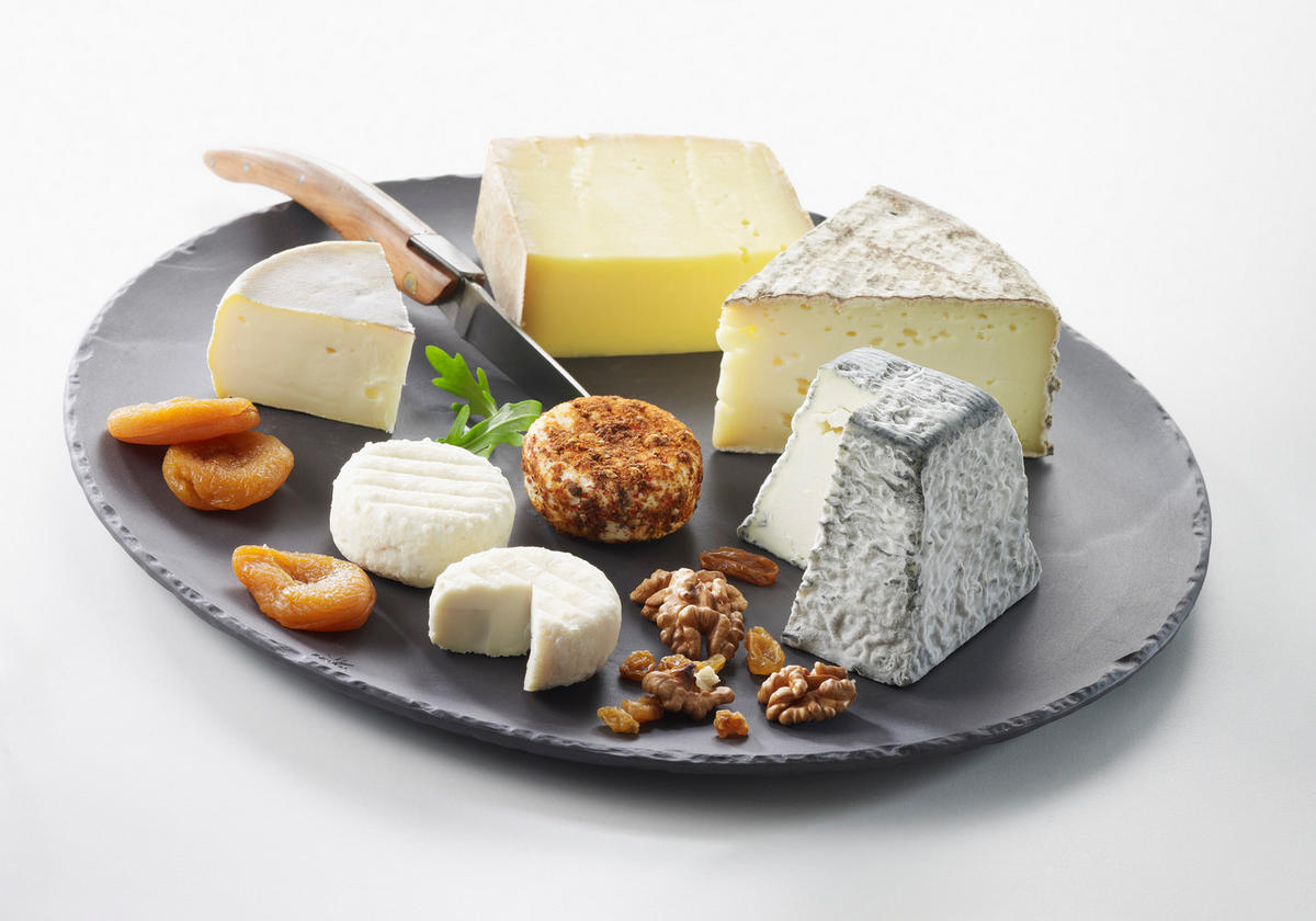 STEAKTELLER RUND 32 cm Matt schiefer style - Schieferfarben, Keramik (32cm) - Revol Porcelaine France