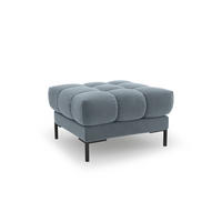 POUF Mamaia aus Samt hellblau - Hellblau, Textil (60/41/60cm) - Micadoni