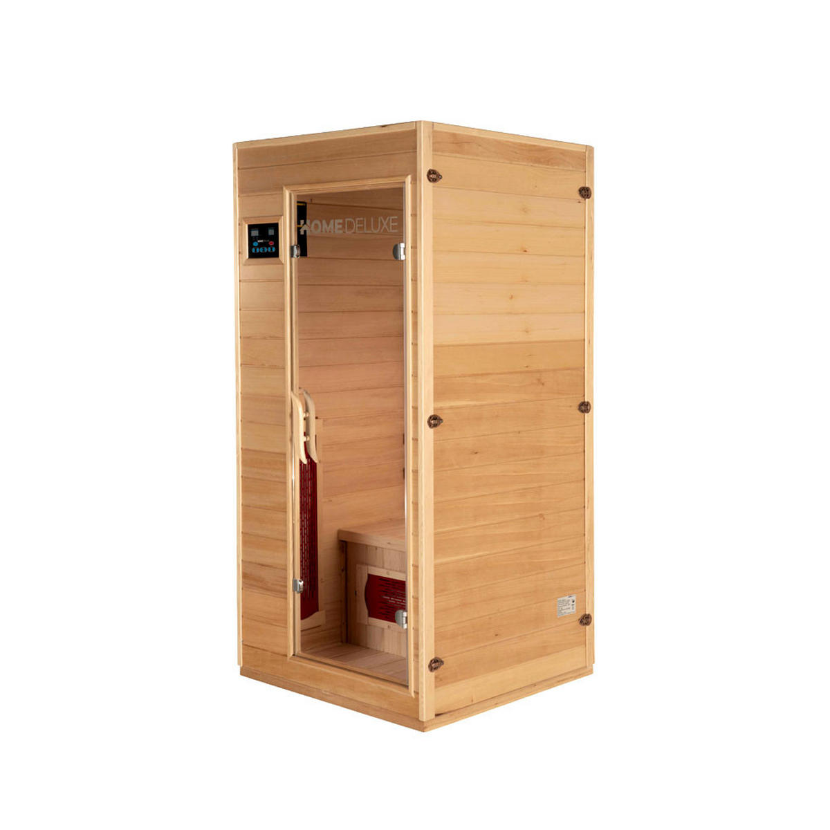 INFRAROTKABINE REDSUN S - Braun, Holz (90/190/90cm) - Home Deluxe