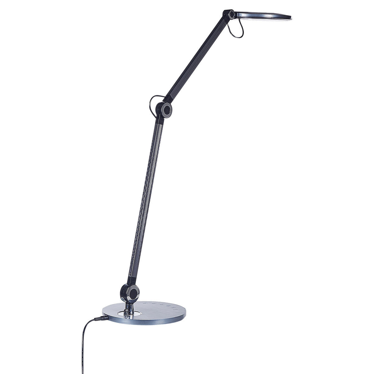 SCHREIBTISCHLAMPE Eridanus 20/50/34 cm - Schwarz, Metall (20/50/34cm) - Beliani