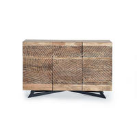 SIDEBOARD aus Akazienholz - Braun, Holz (40/90/140cm) - Giner y Colomer