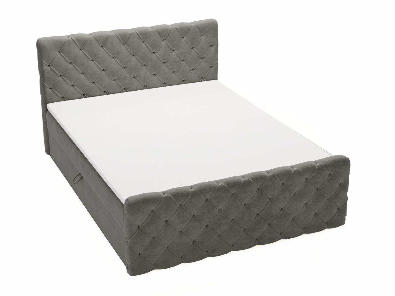 Graingold Boxbett Dunkelgrau 160x200 cm
