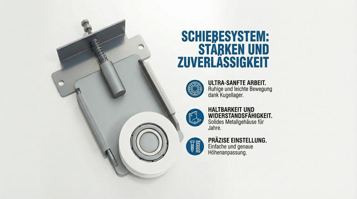 SCHWEBETÜRENSCHRANK NORIVO-Schwarz, Weiß-Lamelle, Schwarz-Spiegel, Weiß-Lamelle 200 cm - Schwarz/Weiß, Holzwerkstoff (200/215/59.5cm) - A&J MöbelLand