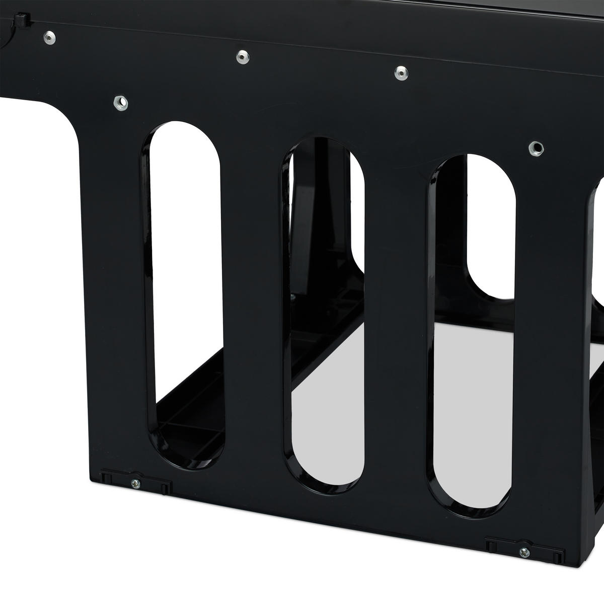 EINBAUMÜLLEIMER - Schwarz, Kunststoff/Metall (34.3/35.1/48cm) - Relaxdays