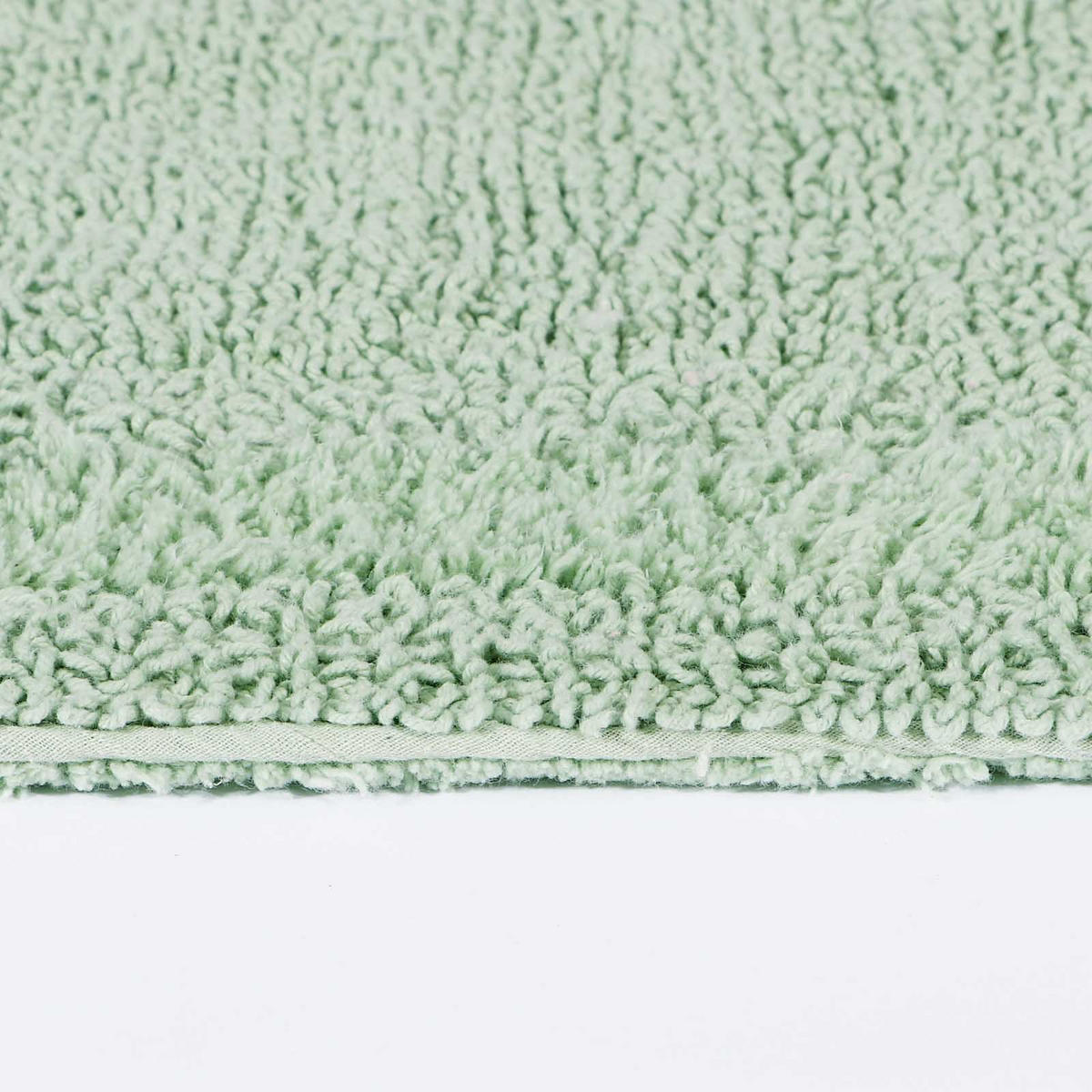 BADEMATTE 40/100 cm, 100% Baumwolle, wendbar - Salbeigrün, Textil (40/100cm) - Homescapes