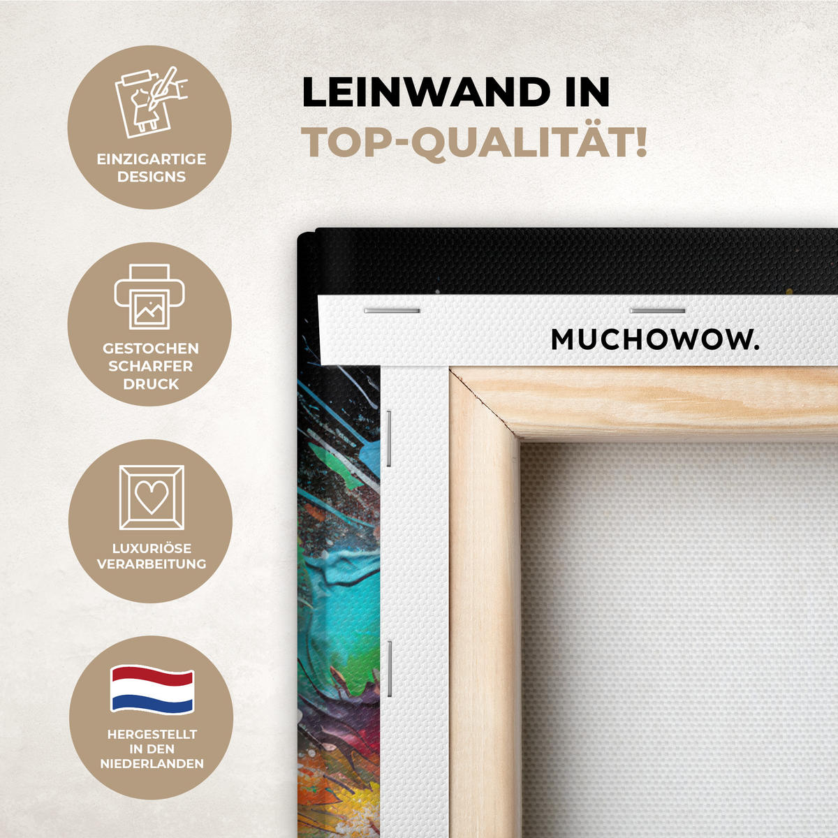 LEINWANDBILD Fußball - Farbe - Farben - Schwarz - Weiß Deko Wohnzimmer 20x30 cm - Weiß, Textil (20/30cm) - MuchoWow