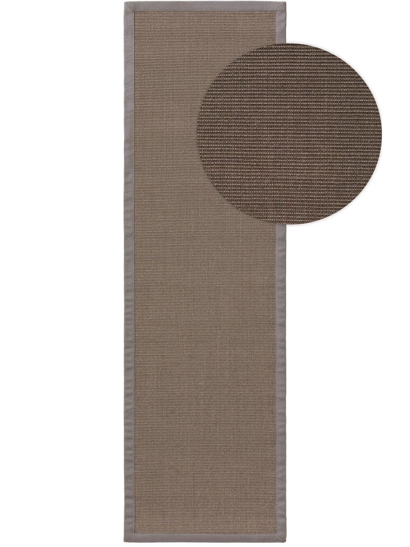 SISALLÄUFER Sana Grau 70/300 cm - Grau, Naturmaterialien/Kunststoff (70/1cm) - KUNSTLOFT