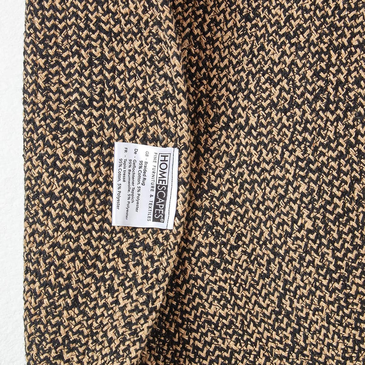 TEPPICH Melange geflochten rund 200 cm - Braun, Textil (200/200cm) - Homescapes