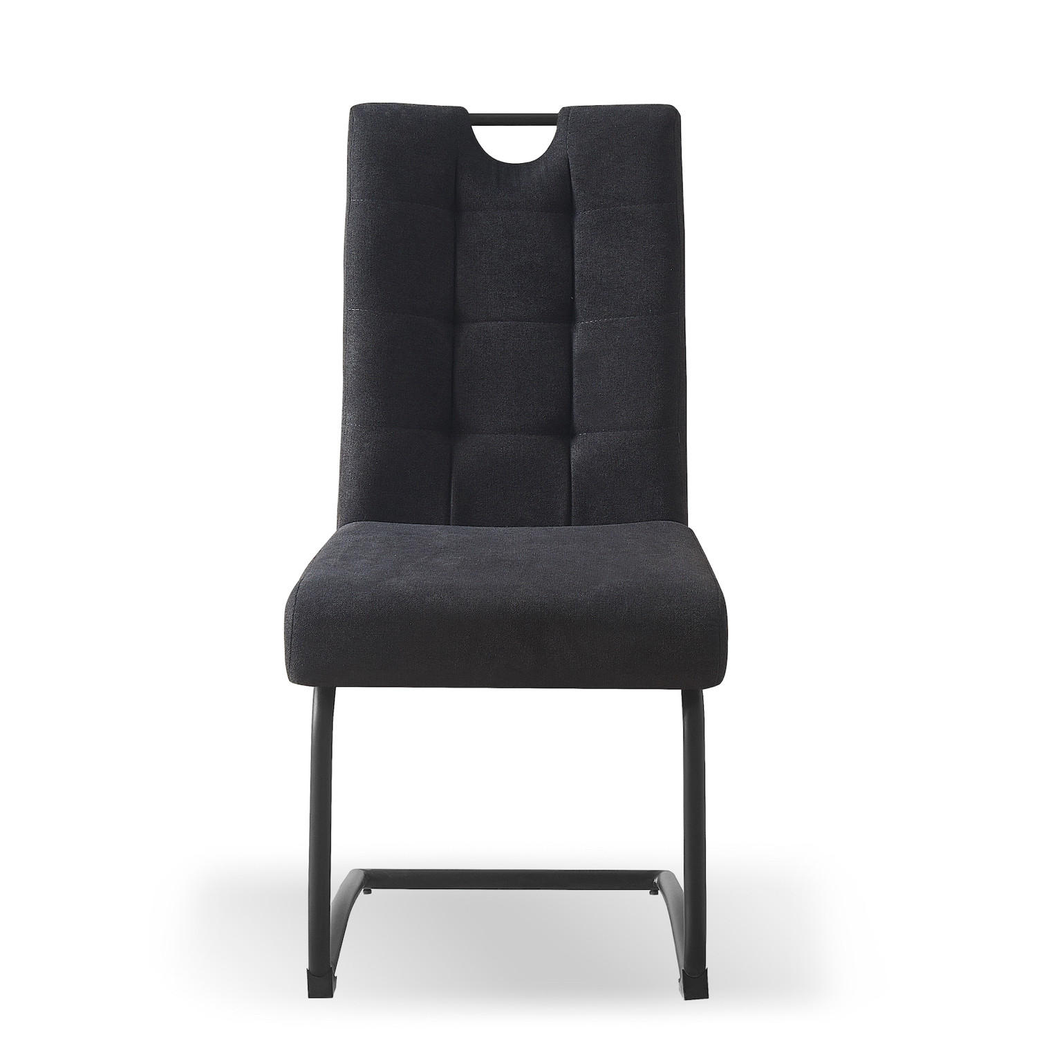 SCHWINGSTUHL SOFIA Anthrazit 2 Stück - Anthrazit, Textil/Metall (48/97/60cm) - B&D Home