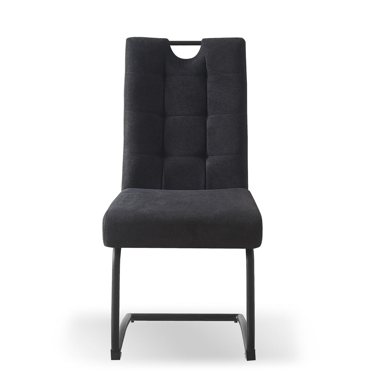 SCHWINGSTUHL SOFIA Anthrazit 2 Stück - Anthrazit, Textil/Metall (48/97/60cm) - B&D Home