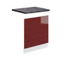 FRONTBLENDE R-Line Bordeaux Hochglanz 60 cm, AP Anthrazit - Bordeaux/Weiß, Holzwerkstoff (60/57.2/1.6cm) - Vicco