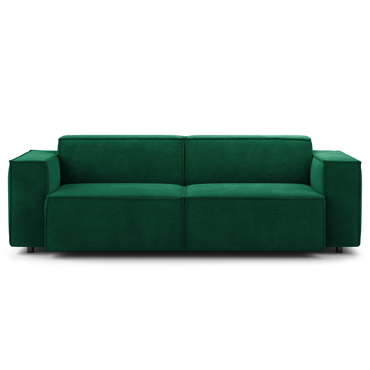 2,5-SITZER SOFA - Dunkelgrün, Textil (223/70/96cm) - home24