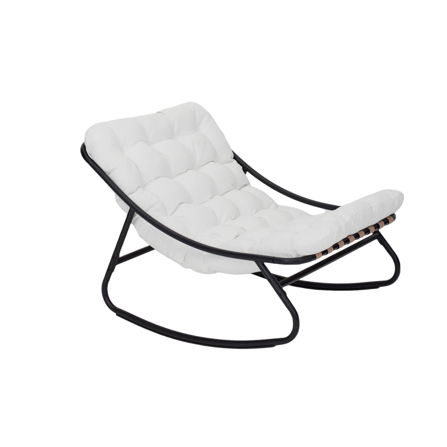 SCHAUKELLIEGE Weiß 78/101/74 cm - Weiß, Metall (78/74/101cm) - Mobili Rebecca