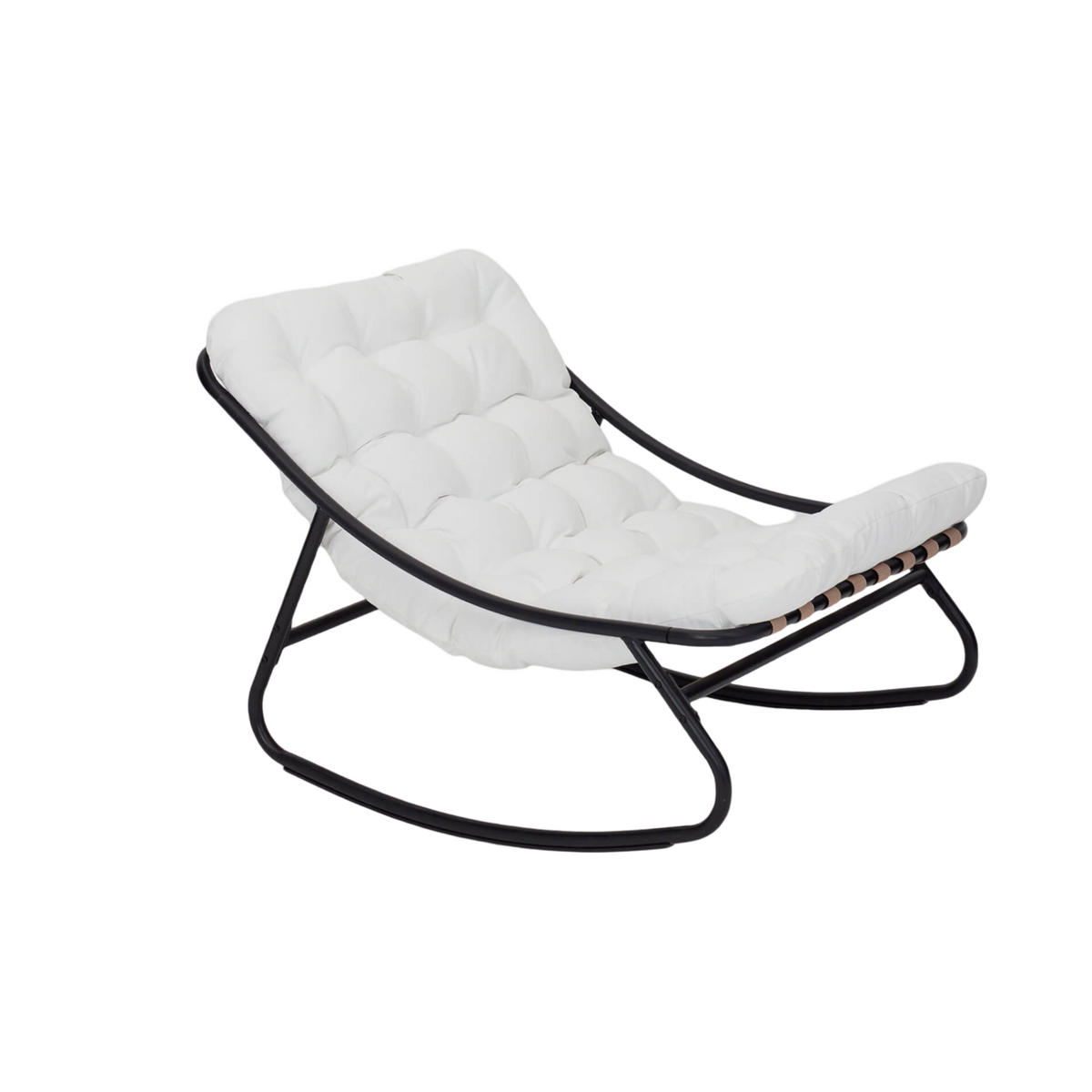 SCHAUKELLIEGE Weiß 78/101/74 cm - Weiß, Metall (78/74/101cm) - Mobili Rebecca
