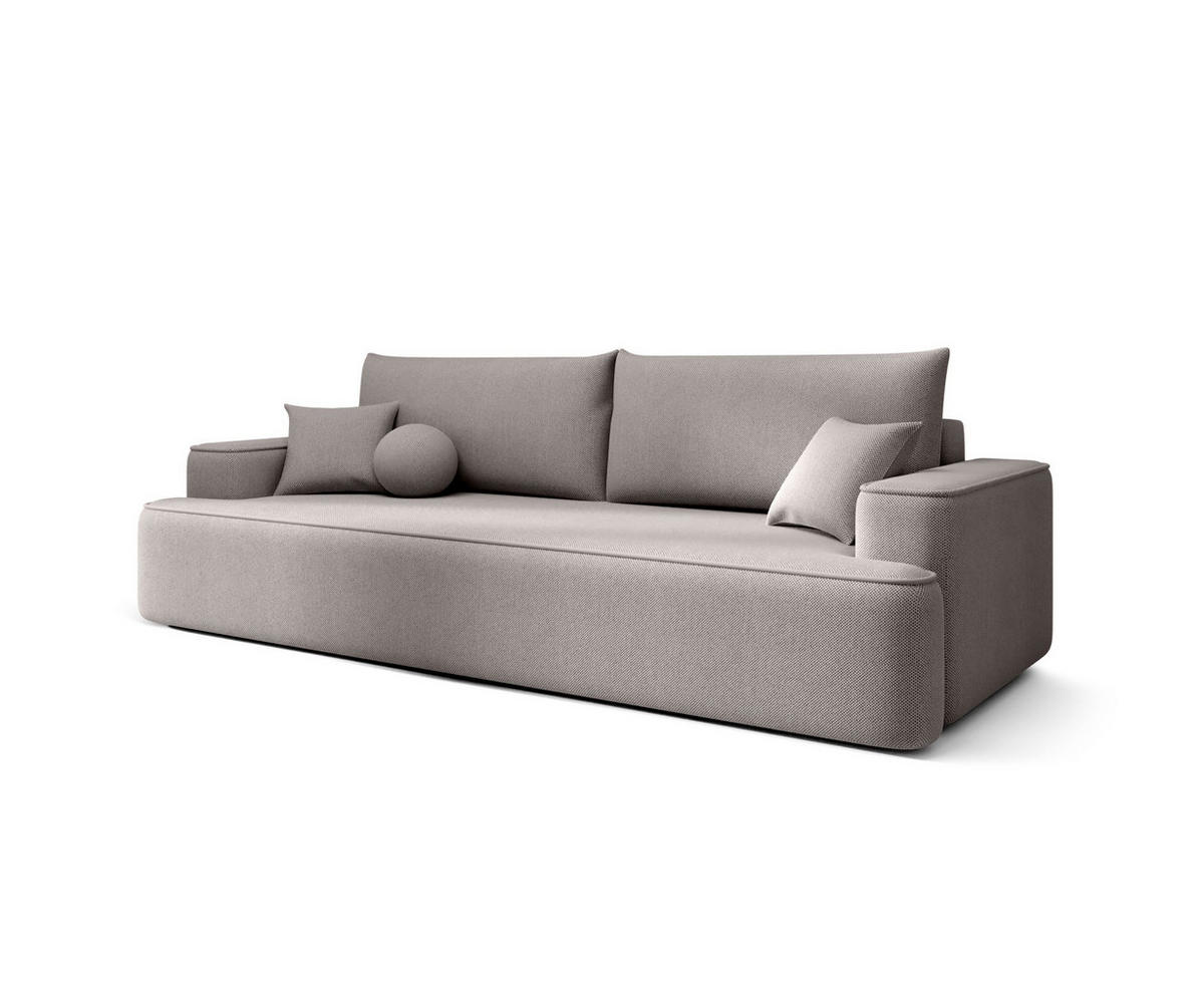 SOFA mit Schlaffunktion FIGO Curio 83 - Grau, Textil (250/75/150cm) - Bedante