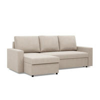 ECKSOFA Neo mit gerader Armlehnen beige - Beige, Textil (231/140cm) - SIMKAM Furniture