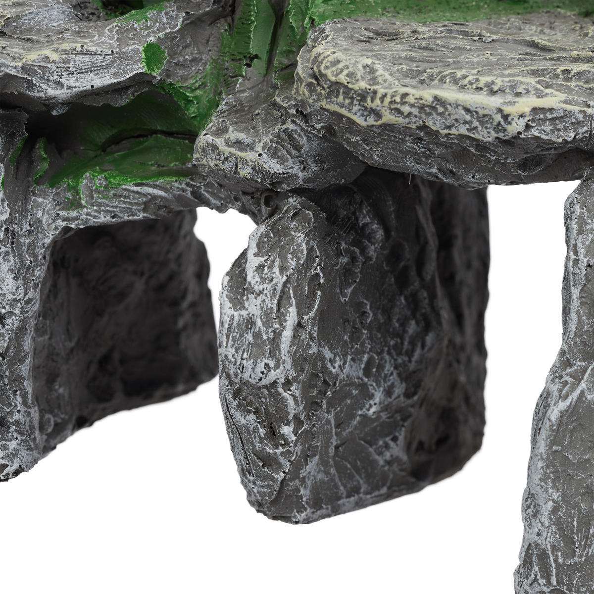 DEKORAČNÉ skaly do akvária - sivá, plast (24/21/14cm) - Relaxdays