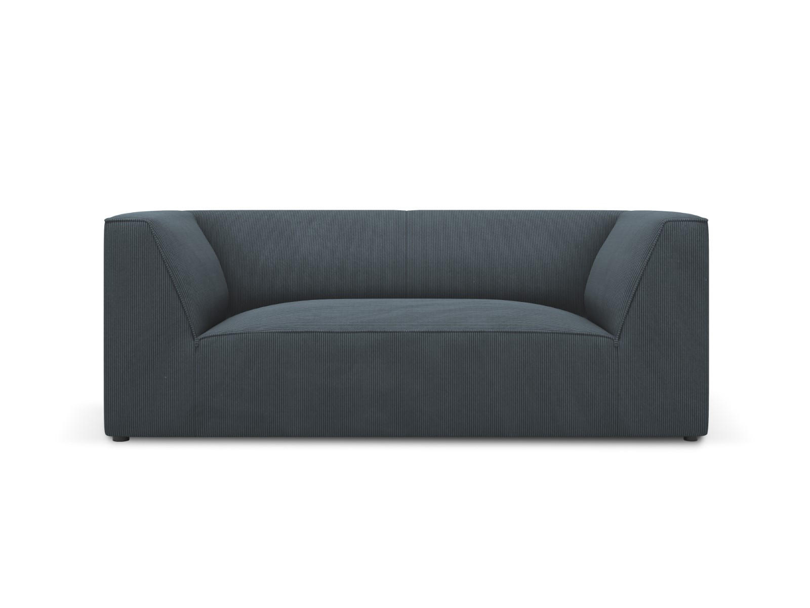 SOFA Ruby aus Cord blau 2 Sitzplätze - Blau, Textil (93/69/174cm) - Micadoni
