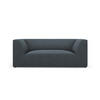 SOFA Ruby aus Cord blau 2 Sitzplätze - Blau, Textil (93/69/174cm) - Micadoni