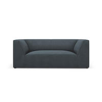 SOFA Ruby aus Cord blau 2 Sitzplätze - Blau, Textil (93/69/174cm) - Micadoni