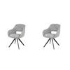 ESSZIMMERSTUHL Spring Grau 62/60/82 cm 2er-Set - Grau, Textil (60/82/62cm) - Hoyz Collection