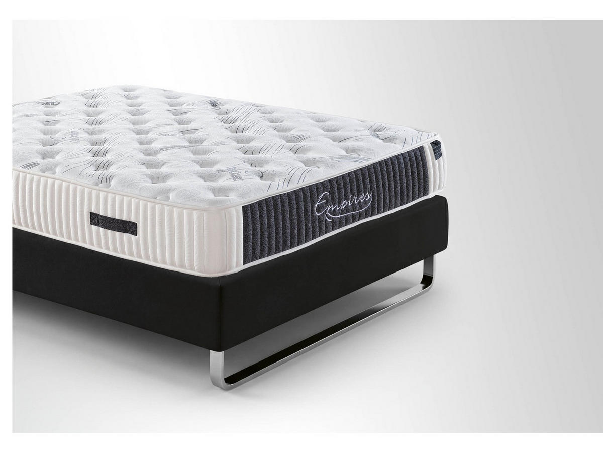 POLSTERBETTSET Empires 150x200 Anthrazit - Anthrazit, Metall (150/200cm) - Villa Möbel