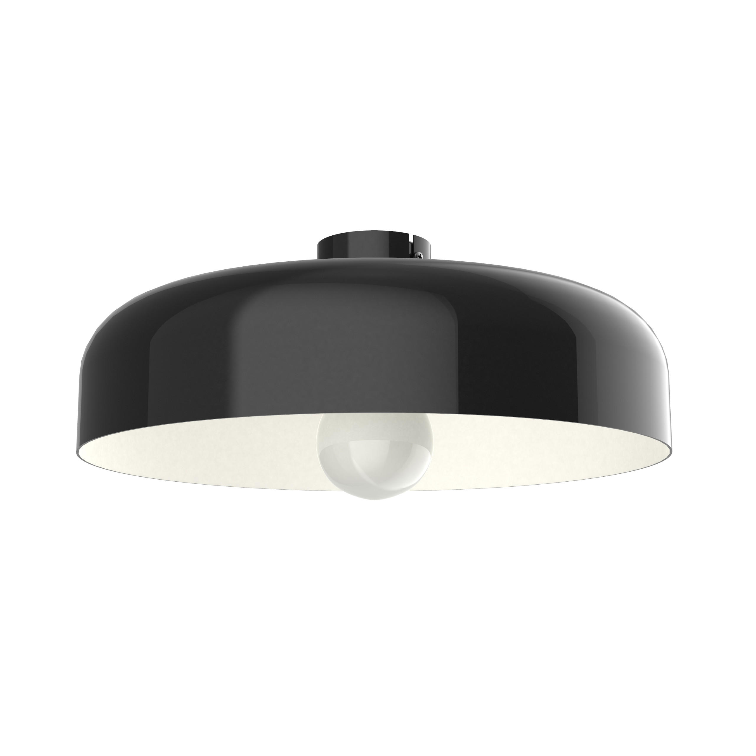 DECKENLEUCHTE - Schwarz, Metall (40/40/12cm) - Lumicom