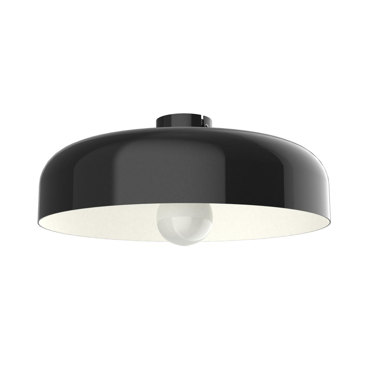 DECKENLEUCHTE - Schwarz, Metall (40/40/12cm) - Lumicom