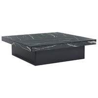 COUCHTISCH DE-111 Modern Schwarz - Schwarz, Holzwerkstoff (90/90/25cm) - ComfortXL