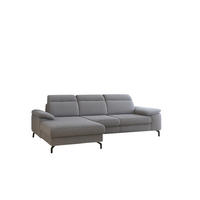 ECKSOFA Margit Mit Schlaffunktion - Grau, Holzwerkstoff/Textil (276/184cm) - Fun Möbel