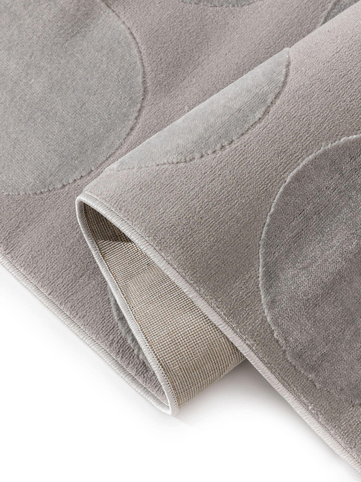 TEPPICH Claire Grau 120x170 cm - Grau, Kunststoff (120/170cm) - benuta